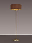 Banham Floor Lamp with 3 Lights  Gold & Cocoa