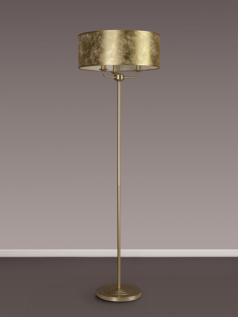 Banham Floor Lamp with 3 Lights  Gold