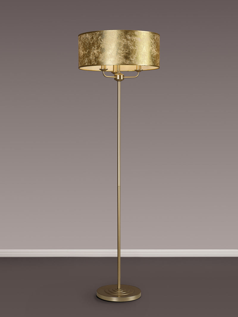 Banham Floor Lamp with 3 Lights  Gold