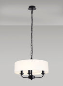 Banham Pendant  Light with 3 Lights  Black & White