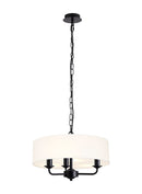 Banham Pendant  Light with 3 Lights  Black & White