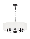 Banham Pendant Light with 5 Lights  Black & White