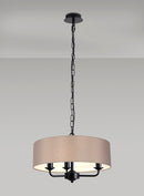 Banham Pendant  Light with 3 Lights   Black & Grey