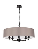 Banham Pendant Light with 5 Lights  Black & Grey