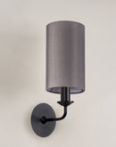 Banham Wall Lamp 1 Light Matt Black - Grey