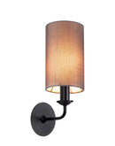 Banham Wall Lamp 1 Light Matt Black - Grey