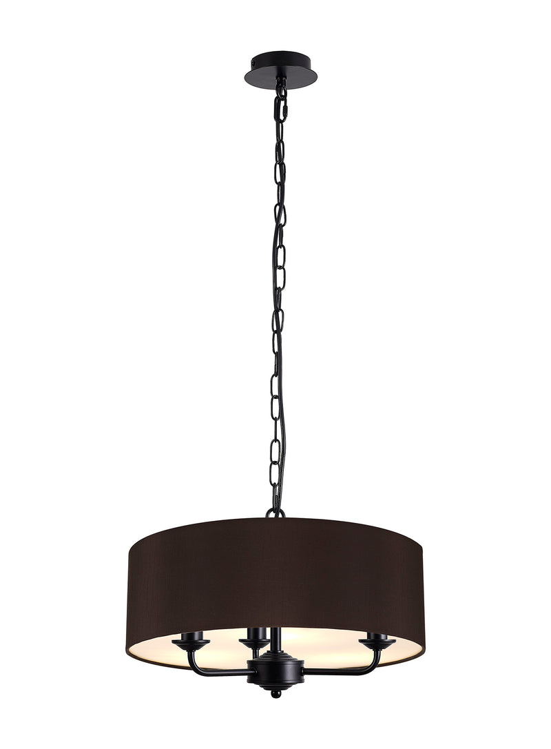 Banham Pendant Light with 3 Lights Black