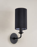Banham Wall Lamp 1 Light Matt Black - Black
