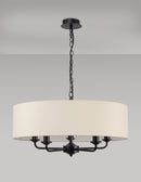 Banham Pendant Light with 5 Lights Black & Ivory
