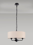 Banham Pendant Light with 3 Lights Black & Nude
