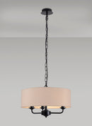 Banham Pendant Light with 3 Lights Black & Nude