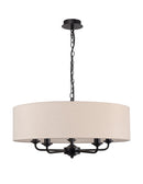 Banham Pendant Light with 5 Lights Black & Nude