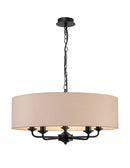 Banham Pendant Light with 5 Lights Black & Nude