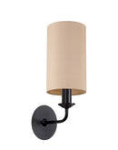 Banham Wall Lamp with 1 Light  Black &  Nude