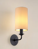 Banham Wall Lamp with 1 Light  Black &  Nude
