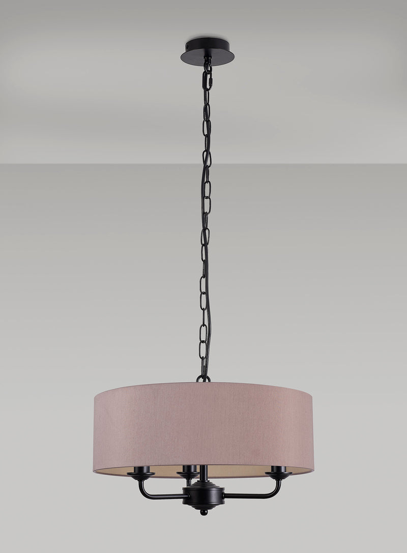 Banham Pendant Light with 3 Lights  Black Taupe & Gold