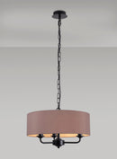 Banham Pendant Light with 3 Lights  Black Taupe & Gold