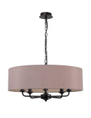 Banham Pendant Light 5 Lights Black Taupe & Gold