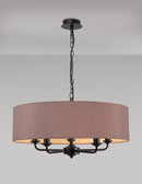 Banham Pendant Light 5 Lights Black Taupe & Gold