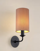 Banham Wall Lamp 1 Light  Black Taupe& Gold