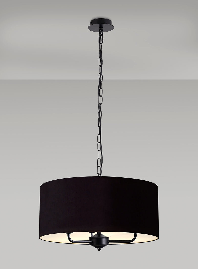 Banham Pendant Light with 3 Lights Black & Olive