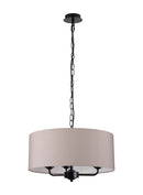 Banham Pendant Light with 3 Lights Black & Grey
