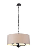 Banham Pendant Light with 3 Lights Black & Grey
