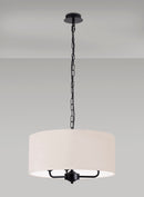 Banham Pendant Light with 3 Lights Black & Nude