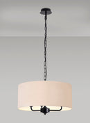 Banham Pendant Light with 3 Lights Black & Nude