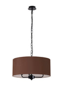 Banham pendant Light with 3 Lights Black & Cocoa