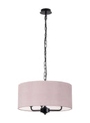 Banham Pendant Light with 3 Lights Black &  Taupe