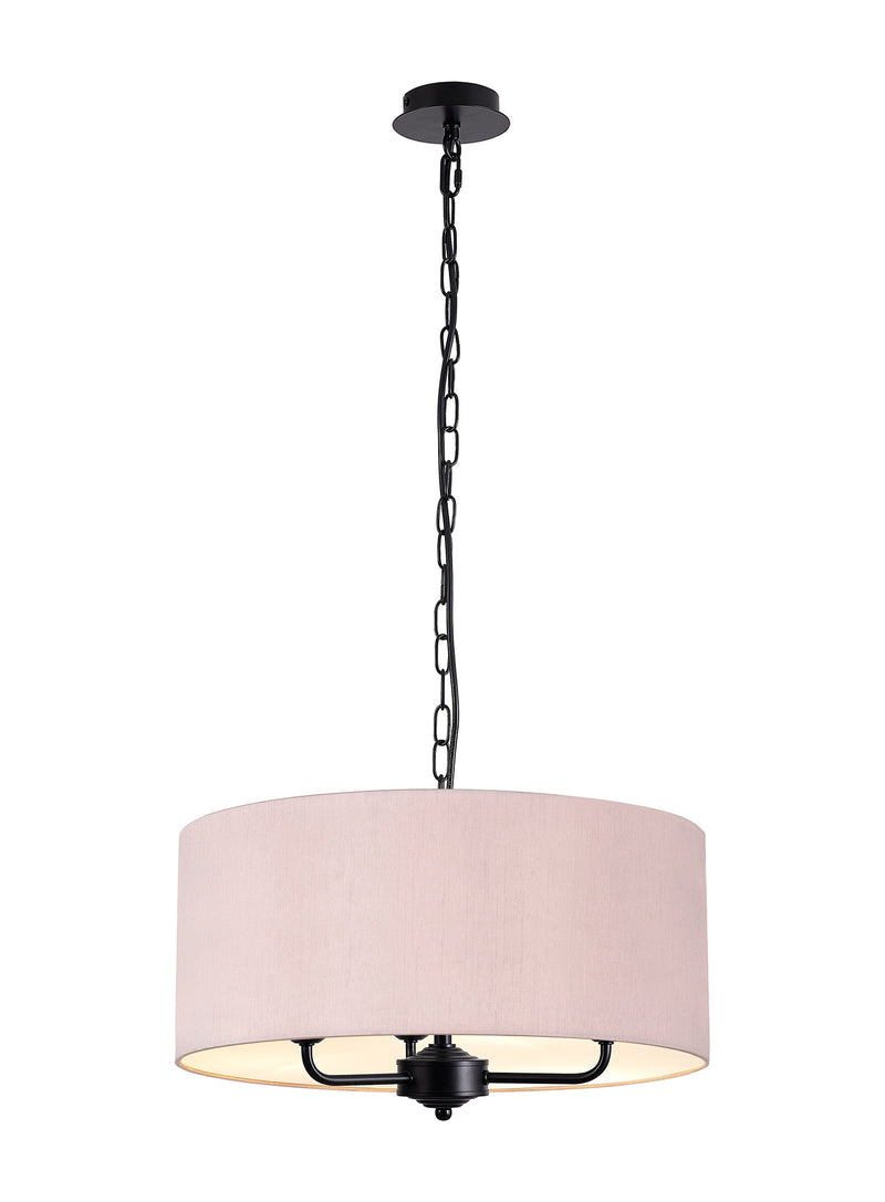 Banham Pendant Light with 3 Lights Black &  Taupe