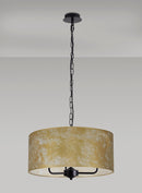 Banham Pendant Light with 3 Lights Black & Gold