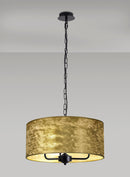 Banham Pendant Light with 3 Lights Black & Gold