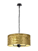 Banham Pendant Light with 3 Lights Black & Gold