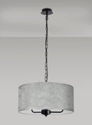 Banham Pendant Light with 3 Lights Black & Silver