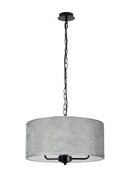 Banham Pendant Light with 3 Lights Black & Silver
