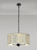 Banham Pendant Light with 3 Lights Black & Silver