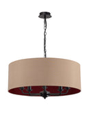 Banham Pendant Light with 5 Lights Black & Gold