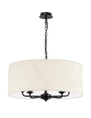 Banham Pendant Light With 5 Lights Black & Ivory