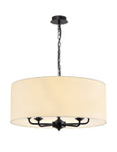 Banham Pendant Light With 5 Lights Black & Ivory
