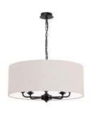 Banham Pendant Light with 5 Lights Black &  Nude Beige
