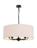Banham Pendant Light with 5 Lights Black &  Nude Beige