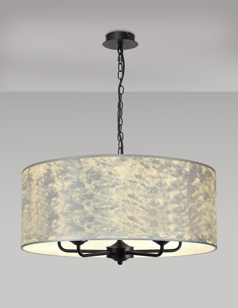 Banham  Pendant Light with 5 Lights Black & Silver