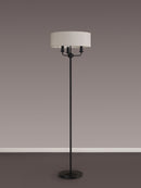 Banham Floor Lamp with 3 Lights Black  & White
