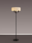 Banham Floor Lamp with 3 Lights Black  & White