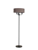 Banham Floor Lamp with 3 Lights Black & Grey