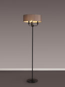 Banham Floor Lamp with 3 Lights Black & Grey