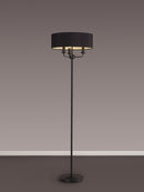 Banham Floor Lamp with 3 Lights Black