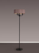 Banham Floor Lamp with 3 Lights Black & Taupe